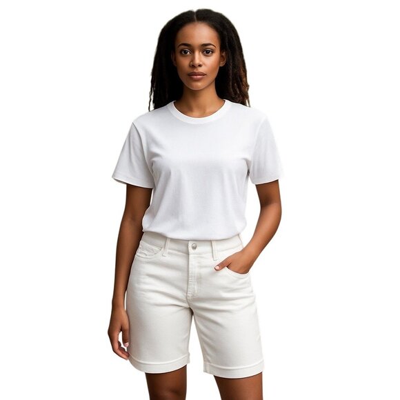 Sonoma Pants - Sonoma Womens Bermuda Denim Shorts Size 12 Jorts Cotton Blend Vacation Beach